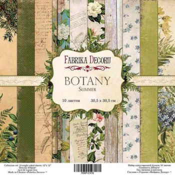 Набор скрапбумаги Botany summer Фабрика Декору 30.5*30.5 см