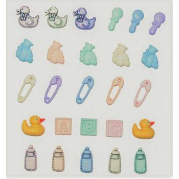 Набор декоративных пуговиц TINY BABY - Dress It Up 25шт.