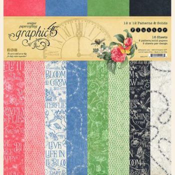 4501777 Набор бумаги Flutter - Patterns & Solid - Graphic 45, 30*30см