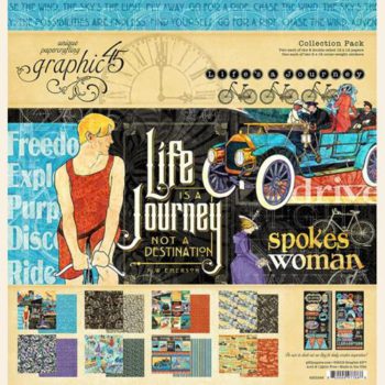 4501946 Полный набор бумаги Lifes a Journey - Graphic 45, 30*30см
