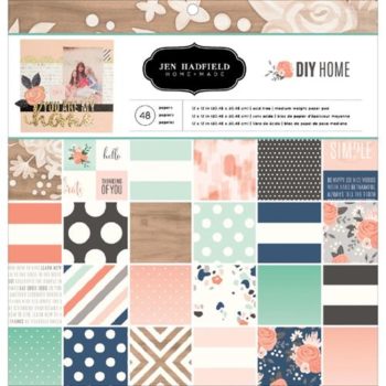 Набор бумаги DIY Home - Pebbles - Jen Hadfield 30,5*30,5см 48 листов