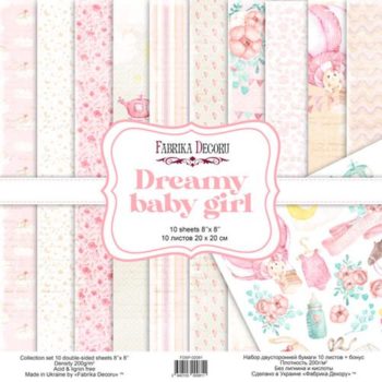 Набор скрапбумаги Dreamy baby girl — Фабрика Декору, 20×20см
