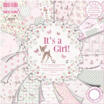 набор бумаги с эффектами Its a Girl - Trimcraft 30,5*30,5см